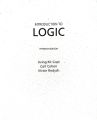 Introduction to Logic book 15th Edition by Irving Copi. 