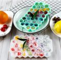 37 Cavity Creative Honeycomb Ice Cube Tray Reusable Silicone Ice Mold Ice cube Maker BPA Free Ice Mould with Removable Lids. 