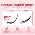 uCoolMe Lashes Aphrodite Invisible Band Individual Clusters Soft and Lightweight False Eyelashes Extension for Home Makeup Use. 