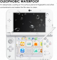 Top Screen Protector Tempered Glass for  New 3DS XL/LL Bottom HD Clear PET Protective Film for New 3DS Accessories. 