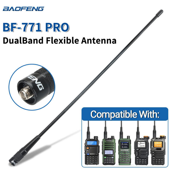 BAOFENG BF-771 PRO SMA-Female Dual Band High Gain Antenna For Baofeng UV-5R BF-888S UV-32 Quansheng UV-K5 K6 Walkie Talkie Radio