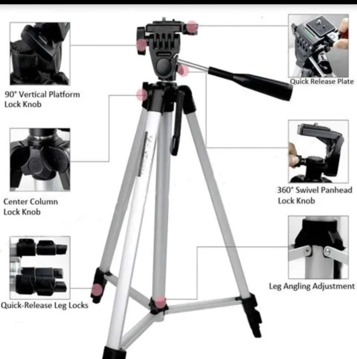 4.5%20Feet%20Tripod%20Stand%20for%20Mobile%20Phones%20and%20Cameras%20-%20Image%203