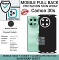 TECNO CAMON 30S Back 360 Protection skin wrap with sides and camera protection premium quality skin wrap full cover wrap sheet for tecno camon 30 s. 
