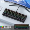61 Keys Mechanical Keyboard Wired,APAYADO K61 RGB 60% Portable Mini Keyboard Black,White, Red/Blue Switch for Gaming. 