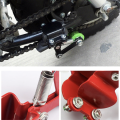 Motorcycle chain tensioner adjust Bolt chain tensioner on roller. 
