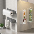 Adhesive Toilet Paper Holder Stainless Steel Wall Mount Kitchen Roll Towel Rack Napkin Dispenser Absorbent Stand Tissue Hanger. 