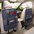 1pc LDQ Felt Car Seat Storage Bag Convenient Organizer for Interior Supplies Goods More Backrest Mounted Small Business Owner. 