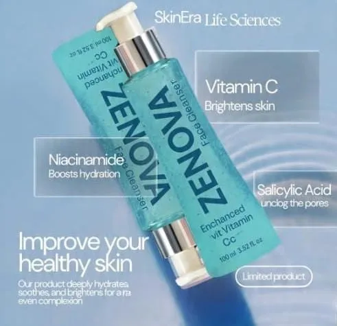 Zenova%20Face%20Cleanser%20with%20Niacinamide,%20Salicylic%20Acid%20&%20Vitamin%20C%20%E2%80%93%20Brightening,%20Exfoliating%20&%20Acne%20Control,%20110ml%20-%20Image%203
