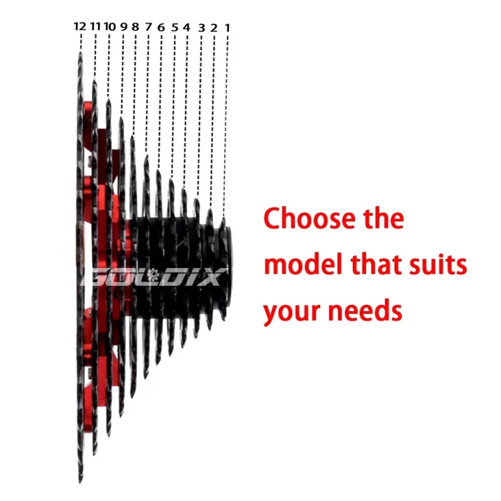 SUNSHINE%20Black%20Bicycle%20Freewheel%20MTB%20Bike%20Cassette%20K7%208/9/10/11/12%20Speed%20SHIMANO%20HG%20Structure%20Specification%20for%20SHIMANO%20SRAM%20-%20Image%203