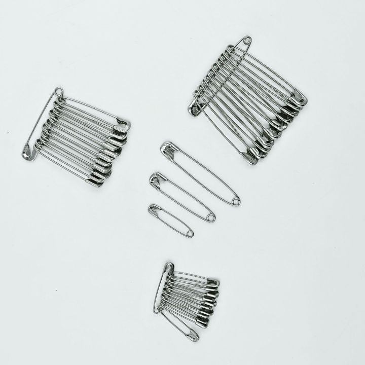 Pack of 60 pcs different sizes safety pins /Scarf pin/ Hijab pin/ cloth pin/Brooches/Craft