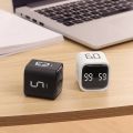 Productivity Cube Timer Gravity Sensor Flipping LED Display 4 Preset Time Dual Modes Countdown Cooking Study Mini Digital Timer. 