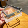 HD Transparent Acrylic Case For Samsung Galaxy S25 S24 Ultra Plus Metal Camera Ring Silicone Bumper Armor Shockproof Hard Cover. 