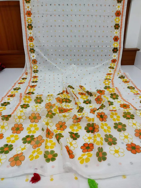 Top%20Rated%20Trendy%20Style%20Tangail%20Halfsilk%20Screen%20Print%20Print%20Saree%20For%20Women%20-%20Image%202