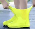 1 Pair Silicone WaterProof Shoe Covers Lip-resistant Rubber Rain Boot Rain Gear Overshoes Accessories for Outdoor Rainy Day. 