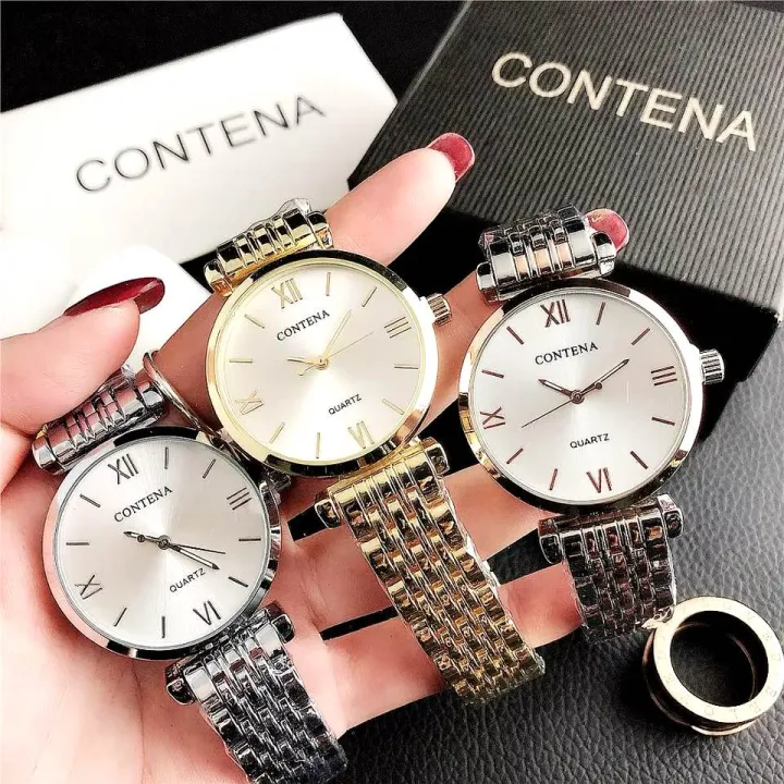 Buy Women's Fashionable Wrist Watch For Ladies Gold, Two Ton & Silver ...