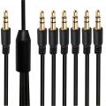 3.5mm Headphone Jack Splitter Audio Cable 3.5mm Cable 1 Male to 2/3/4/5/6 male AUX Cable Splitter Adapter For Computer Headset. 