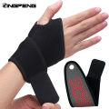 Self-Heating Wrist Band Magnetic Therapy Support Brace Wrap Heated Hand Warmer Compression Pain Relief Wristband Sanitizer Belt.