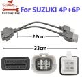 Latest For SUZUKI 4Pin+6Pin Motorcycle Diagnostic Cable Scanner Connector OBD Extension Cable. 