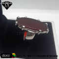 Natural Yemeni Aqeeq Stone Ring , Handmade Silver Ring With Yamni Aqeeq , Long Shape Yemeni Aqeeq 925 Silver Ring. 