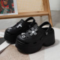 Women Chunky Platform Sandals Summer Garden Shoes Fashion Slippers Beach Non Slip High Quality Bathroom Bedroom Orginal Shoes. 