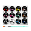 36 Colors Gel Coating Nail Art Kit, Solid Glue Coating Gel. 