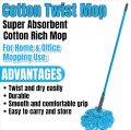 Twist Mop Heavy duty Mop Hand Free Super Magical Rotating Twist Mop Hand Mop Heavy duty Twist Mop with Magical Rotating Twist System Twist Mop Heavy duty Mop Hand Free Super Magical Rotating Twist Mop with coated IRON rod easy to use Pakistan Made Pocha m. 
