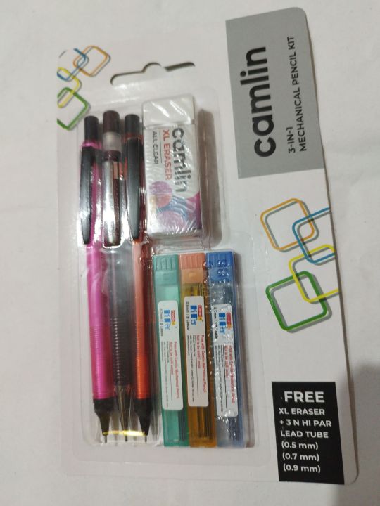 3%20In%20One%20Camlin%20Mechanical%20pencil%200.5/0.7/0.9%20Mm%20Lid%20Support%20With%20Lid%20&%20Eraser%20%7C%20Camlin%203%20In%201%20Mechanical%20Pencil%20Kit%20-%20Image%205