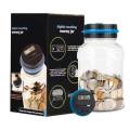 1PC Electronic Piggy Bank Counter Coin - Digital LCD Counting Coin, Money Saving Box Jar, Coins Storage Box For USD EURO.