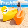Outdoor Inflatable Lazy Sofa 9 Colors Portable Air Mattress Sleeping Bag Couch for Picnic Beach Camping Garden Single Person. 