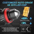 2pcs Automotive H7 H11 9005 9006 Laser Headlight Bulb Mini Projector Lens Light Auto LED Fog Light 3000K Gold LED H7 H8 HB3 HB4. 