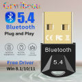USB Bluetooth Adapter for Pc Usb Bluetooth 5.4/ 5.3/ 5.1/ 5.0 Dongle Receiver for Speaker Mouse Keyboard Music Audio Transmitter. 