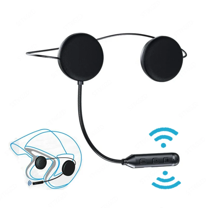 Bluetooth Motorcycle Helmet Headset Wireless Headphones With Microphone Earphone ENC Noise Cancelling Handsfree Talking Driving