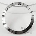 High Quality NH35 38MM Silver Chronograph Indices Function Diving GMT Aluminum Bezel Watch Replace Watch Bezel Inserts Ring. 