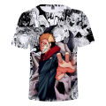 Kids And Mens Summer t shirts Japanese Anime Jujutsu Kaisen Gojo Boys T-shirt Summer Oversized Harajuku Casual Sport Streetwear.