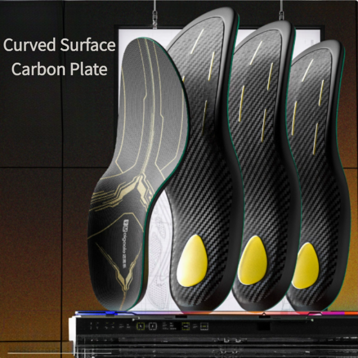 Curved Carbon Plate Insoles 7A Antibacterial Arch Stabilization Support ...