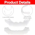 New Dental Perfect Fit Teeth Whitening Fake Tooth Cover Temporary Resin False Braces Snap On Smile Veneers. 
