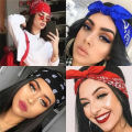1/10/16Pcs Fashion Hip Hop 100% Cotton Bandana Square Scarf Cowboy Cashew Black Red Paisley Headband Print.