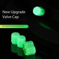 4pcs Universal Luminous Car Tire Valve Cap For Bicycle & Motorcycle.