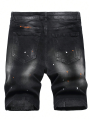 Summer Ripped Shorts Jeans Men Denim Shorts Pants Straight Stretch Casual Cool Thin Knee Length Fashion Brand Daily Trousers. 