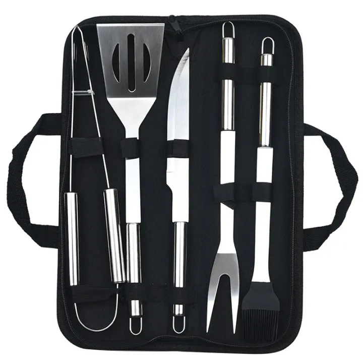 Stainless%20steel%20oven%20set%20barbecue%20combination%20tool%20outdoor%20BBQ%20barbecue%20set%20barbecue%20set%20storage%20portable%20cloth%20bag%20baking%20tool%20-%20Image%204