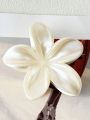 1/2 Pcs Fashion Simple Shiny Egg Flower Hair Claws For Women Girls Party Hair Accessories.