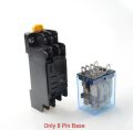 8 Pin Relay Socket Base Holder 8 Pin Screw Terminals Power Ralay Connector for 10 ampere transparent 12V and 220V Relay. 
