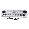 MQ 5407 Bandstand Electronic Keyboard 54 Key Musical Piano With Microphone And LCD Display. 