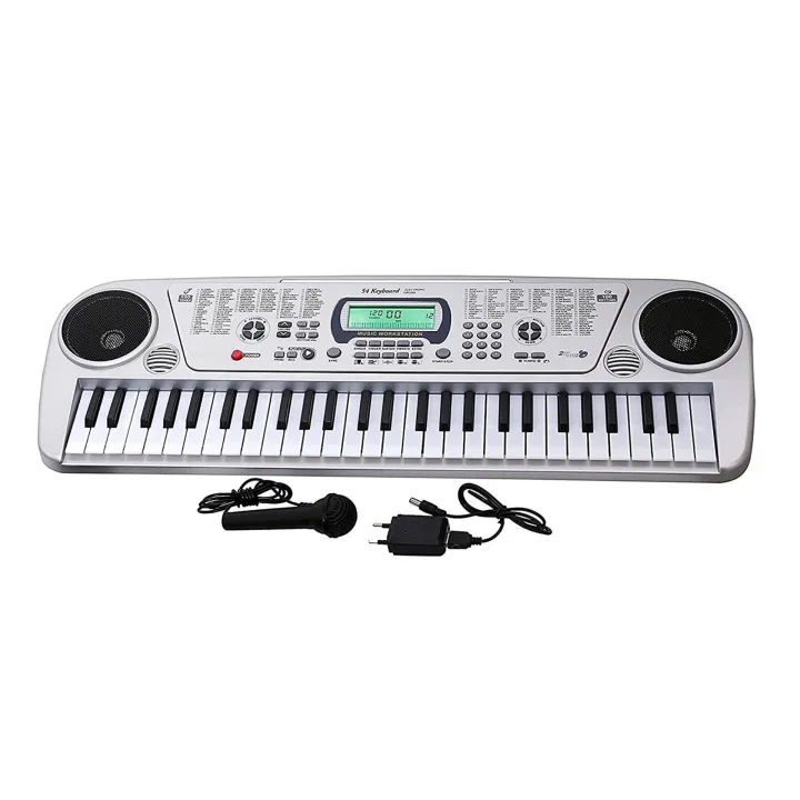 MQ%205407%20Bandstand%20Electronic%20Keyboard%2054%20Key%20Musical%20Piano%20With%20Microphone%20And%20LCD%20Display%20-%20Image%202