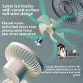 Jy Super JY-2218 Professional Premium Look Rechargeable Portable Mini Table Fan Strong Wind Left to Right Oscillating Angle 45 Degrees - AC/DC.