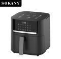 Sokany 6.5L Digital Air Fryer 1800W | Oil-Free Healthy Fryer | Detachable Basket | Touch Control | SK-10040. 