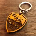 A. S. Roma - Football Club  - All Natural Nepali/Nepalese Wood/Wooden Keyring/Keychain/Key Holder. 