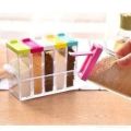 Storage Seasoning Boxes 1set 6 Psc Spice Jar Kitchen Condiment Box Acrylic Spices Storage. 