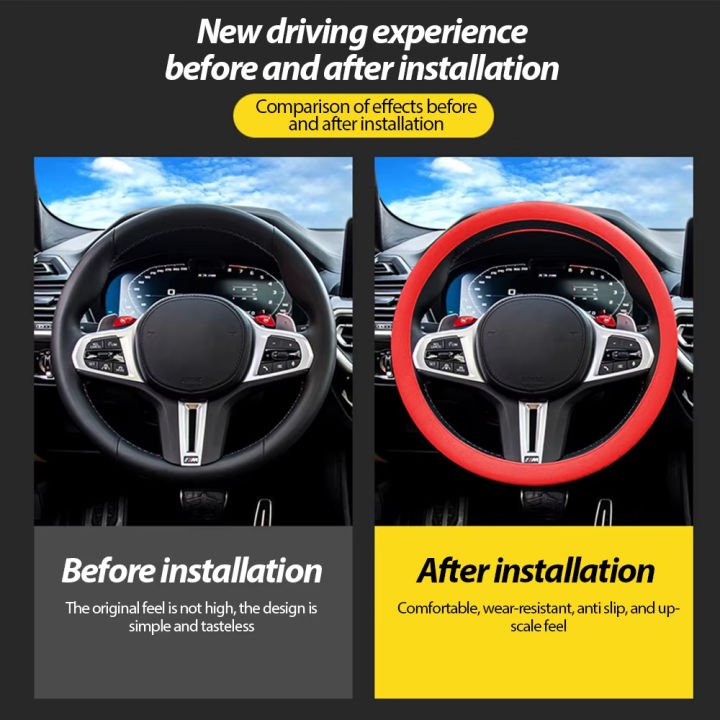 Summer%20Anti-skid%20Car%20Silicone%20Steering%20Wheel%20Cover%20Elastic%20Non-Slip%20Cover%20For%2032-40cm%20Steering%20Wheel%20Car%20Decor%20Accessories%20-%20Image%202
