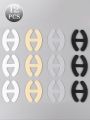 12 pcs H-shape Bra Strap Clips,Women Bra Strap Conceal Holder, Anti-Slip Buckles Cleavage Control Clips for Bra. 